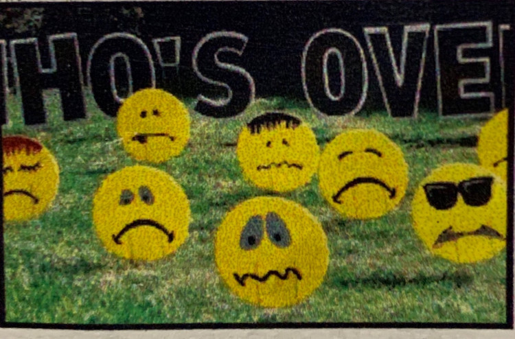 over the hill smileys, signs