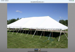 Pole Tent 30x90 White Traditional