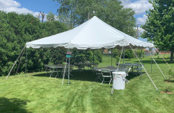 Pole tent 20x30 white wkndr pkg