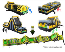 Obstacle Course Slide 35' x 14' high #4